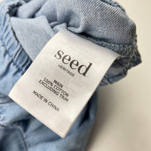 Load image into Gallery viewer, Girls Seed, blue denim bubble romper, EUC, size 1,  