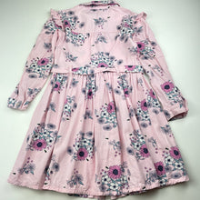 Load image into Gallery viewer, Girls Target, floral viscose shirt dress, light marks, FUC, size 6, L: 60cm