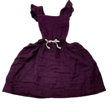 Load image into Gallery viewer, Girls JAMIE KAY, lightweight organic cotton overalls dress / pinafore, EUC, size 1, L: 46cm