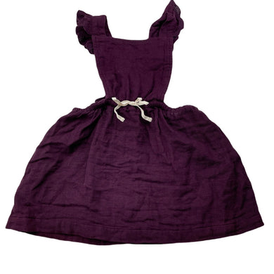 Girls JAMIE KAY, lightweight organic cotton overalls dress / pinafore, EUC, size 1, L: 46cm
