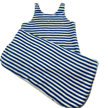 Load image into Gallery viewer, unisex Petit Bateau, striped cotton sleeping bag, L: 80cm, no Tog rating, GUC, size 0-1,  
