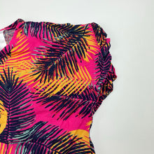 Load image into Gallery viewer, Girls Anko, colourful viscose casual dress, GUC, size 2, L: 44cm at front