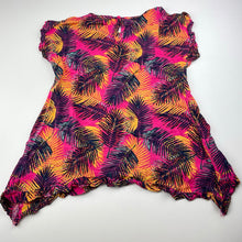 Load image into Gallery viewer, Girls Anko, colourful viscose casual dress, GUC, size 2, L: 44cm at front