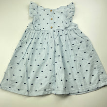 Load image into Gallery viewer, Girls H&amp;M, lightweight cotton summer dress, GUC, size 1, L: 45cm