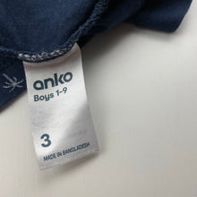 Load image into Gallery viewer, Boys Anko, navy cotton polo shirt top, GUC, size 3,  