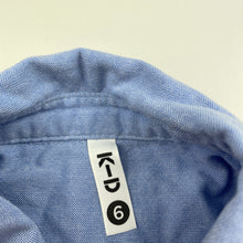 Load image into Gallery viewer, Boys KID, blue cotton long sleeve shirt, GUC, size 6,  