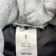 Load image into Gallery viewer, Boys H&amp;T, hooded puffer vest / sleeveless jacket, GUC, size 1,  