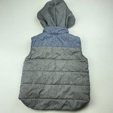 Load image into Gallery viewer, Boys H&amp;T, hooded puffer vest / sleeveless jacket, GUC, size 1,  