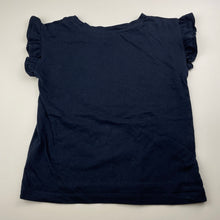 Load image into Gallery viewer, Girls Anko, navy cotton Christmas t-shirt / top, EUC, size 7,  