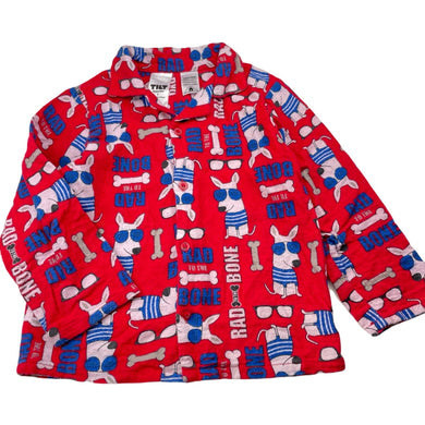 Boys Tilt, flannel cotton winter pyjama top, GUC, size 5,  