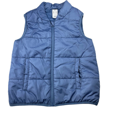Boys Brilliant Basics, blue puffer vest / sleeveless jacket, EUC, size 7,  