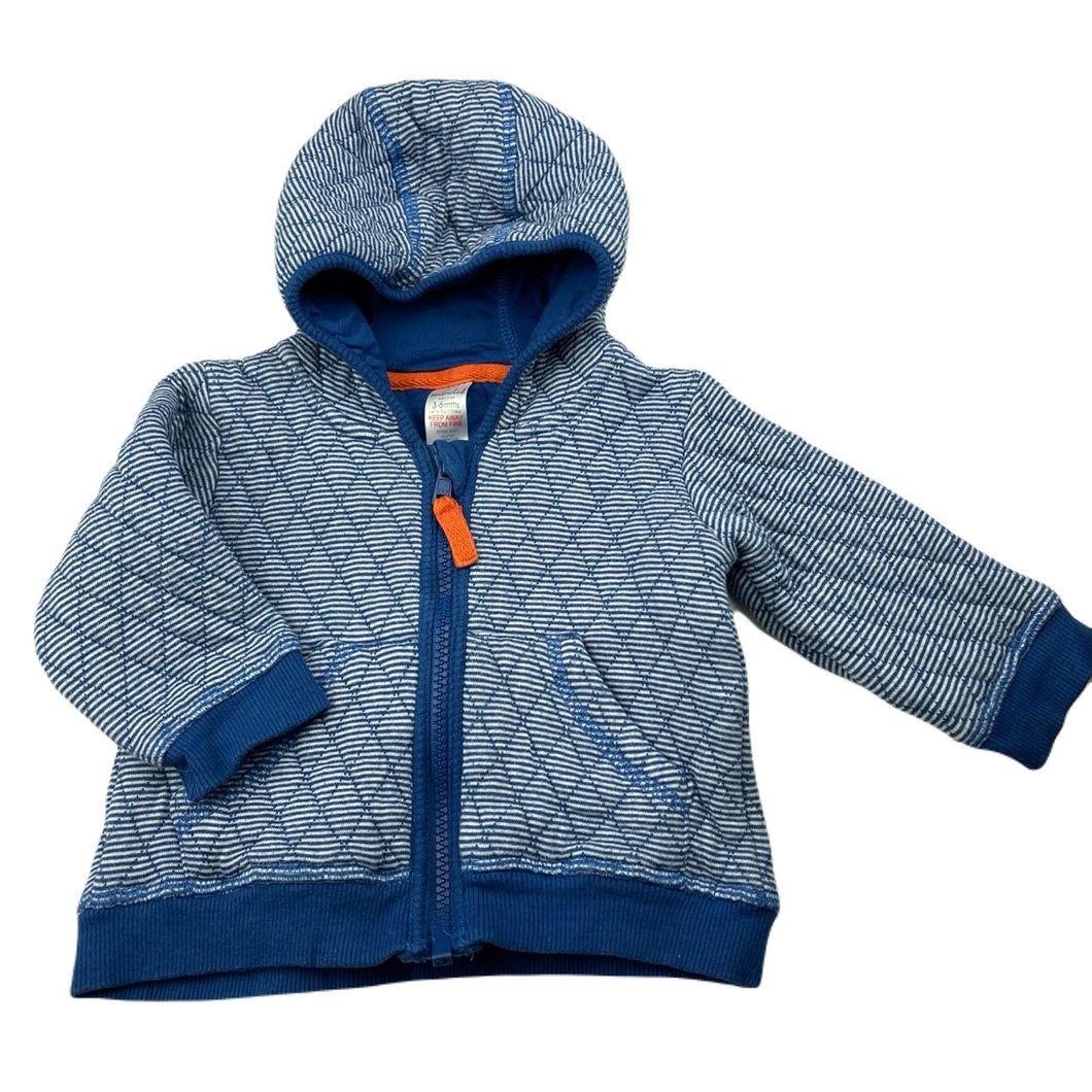 unisex Mini Club, quilted cotton zip hoodie sweater, GUC, size 00,  