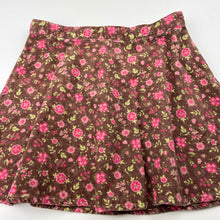 Load image into Gallery viewer, Girls Gymboree, floral corduroy cotton skirt, adjustable, L: 28cm, GUC, size 3,  