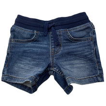 Load image into Gallery viewer, Boys Target, stretchy knit denim shorts, elasticated, EUC, size 1,  