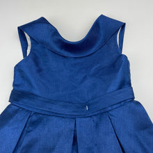 Load image into Gallery viewer, Girls Blue Sky, lined blue party dress, GUC, size 3, L: 52cm