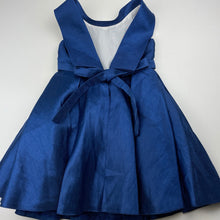 Load image into Gallery viewer, Girls Blue Sky, lined blue party dress, GUC, size 3, L: 52cm