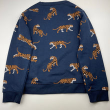 Load image into Gallery viewer, Boys Anko, navy fleece lined sweater / jumper, tigers, EUC, size 9,  