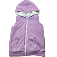 Load image into Gallery viewer, Girls Mango, fleece lined hooded vest / sweater, EUC, size 6,  