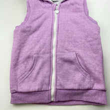 Load image into Gallery viewer, Girls Mango, fleece lined hooded vest / sweater, EUC, size 6,  