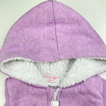 Load image into Gallery viewer, Girls Mango, fleece lined hooded vest / sweater, EUC, size 6,  