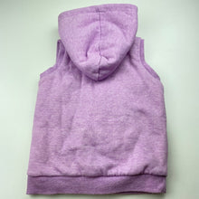 Load image into Gallery viewer, Girls Mango, fleece lined hooded vest / sweater, EUC, size 6,  