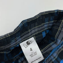 Load image into Gallery viewer, Boys H&amp;T, checked lightweight cotton long sleeve shirt, EUC, size 4,  