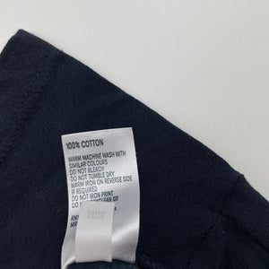 Girls Anko, navy cotton t-shirt / top, EUC, size 6,  