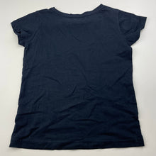 Load image into Gallery viewer, Girls Anko, navy cotton t-shirt / top, EUC, size 6,  