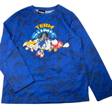 Load image into Gallery viewer, Boys SEGA, SOnIC THE HEDGEHOG long sleeve pyjama top, EUC, size 10,  