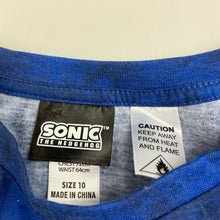 Load image into Gallery viewer, Boys SEGA, SOnIC THE HEDGEHOG long sleeve pyjama top, EUC, size 10,  