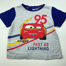 Load image into Gallery viewer, Boys Disney, Cars, Lightning McQueen pyjama t-shirt / top, EUC, size 2,  