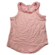 Load image into Gallery viewer, Girls Favourites, pink organic cotton singlet top, EUC, size 5,  