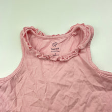 Load image into Gallery viewer, Girls Favourites, pink organic cotton singlet top, EUC, size 5,  