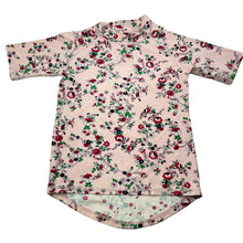 Load image into Gallery viewer, Girls OUCH, floral short sleeve rashie / swim top, light mark, FUC, size 5,  