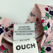 Load image into Gallery viewer, Girls OUCH, floral short sleeve rashie / swim top, light mark, FUC, size 5,  