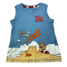 Load image into Gallery viewer, Boys H&amp;M, Tom &amp; Jerry singlet / tank top, EUC, size 2,  