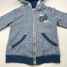 Load image into Gallery viewer, Boys Target, blue marle zip hoodie sweater, GUC, size 4,  
