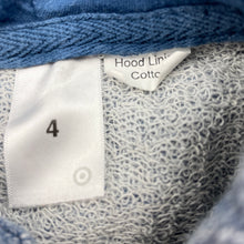Load image into Gallery viewer, Boys Target, blue marle zip hoodie sweater, GUC, size 4,  
