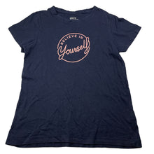 Load image into Gallery viewer, Girls Anko, navy cotton t-shirt / top, GUC, size 12,  