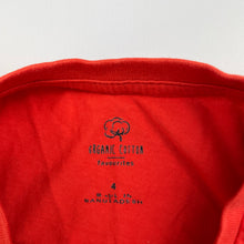 Load image into Gallery viewer, unisex Favourites, orange organic cotton t-shirt / top, GUC, size 4,  