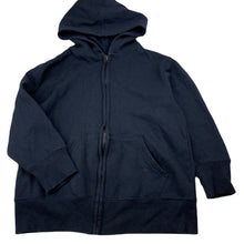 Load image into Gallery viewer, unisex School Solutions, navy fleece lined zip hoodie sweater, GUC, size 6,  
