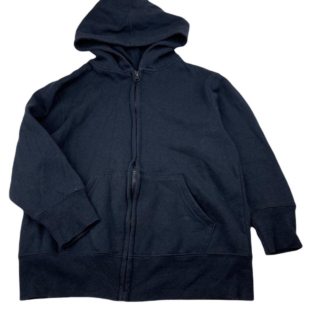 unisex School Solutions, navy fleece lined zip hoodie sweater, GUC, size 6,  
