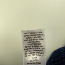 Load image into Gallery viewer, Girls Target, navy chunky corduroy overalls dress / pinafore, GUC, size 5, L: 57cm