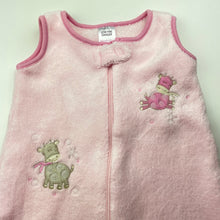 Load image into Gallery viewer, Girls Higgledee, soft fleece travel sleeping bag, GUC, size 000,  