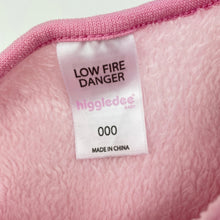 Load image into Gallery viewer, Girls Higgledee, soft fleece travel sleeping bag, GUC, size 000,  