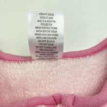 Load image into Gallery viewer, Girls Higgledee, soft fleece travel sleeping bag, GUC, size 000,  