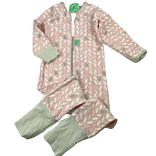 Load image into Gallery viewer, Girls ergoPouch, 1.0 Tog organic cotton / bamboo sleepsuit, light marks knees &amp; feet, FUC, size 1,  