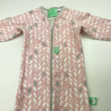 Load image into Gallery viewer, Girls ergoPouch, 1.0 Tog organic cotton / bamboo sleepsuit, light marks knees &amp; feet, FUC, size 1,  