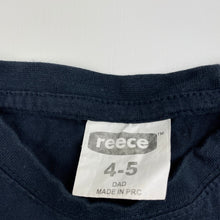 Load image into Gallery viewer, Boys Reece, navy cotton t-shirt / top, GUC, size 4-5,  