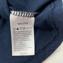 Load image into Gallery viewer, Girls Eve&#39;s Sister, navy cotton flip sequin t-shirt / top, unicorn, GUC, size 7,  